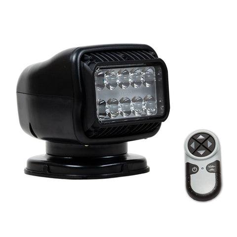 Golight 20218GT GT Series LED Hybrid Light Permanent Mount w/Hardwired Dash Mount Remote - 12V - Black