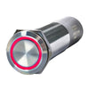 PlashLights REVERT Harsh Environment 22MM 3 Color Dual Output Push Button Switch - Stainless Steel | HPBS-DO-22-SS-M