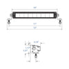 PlashLights 10" SRX 2-Series Single Row LED Light Bar - Black Housing | SRX2-10