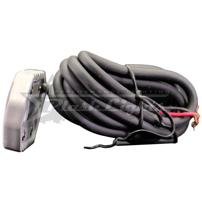 PlashLights Blue Rock Light Single, White Housing | RL-BL-S-WHT