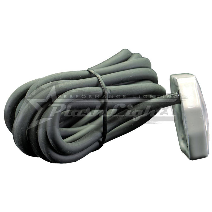 PlashLights Blue Rock Light Single, White Housing | RL-BL-S-WHT