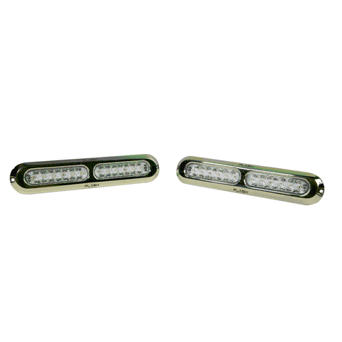 PlashLights Poquito 60W Underwater Transom Light - RGB - Pair - W/ Controller | PL-UWL-60W-RGB-K