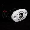 PlashLights Corpus - Blue Carbon Fiber LED Deck Light - White Housing | CF-RL-BLU-S-WHT