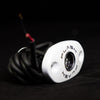 PlashLights Corpus - Blue Carbon Fiber LED Deck Light - White Housing | CF-RL-BLU-S-WHT