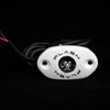 PlashLights Corpus - Blue Carbon Fiber LED Deck Light - White Housing | CF-RL-BLU-S-WHT
