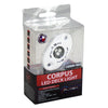 PlashLights Corpus - Blue Carbon Fiber LED Deck Light - White Housing | CF-RL-BLU-S-WHT