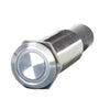 PlashLights REVERT Harsh Environment 19MM 3 Color Dual Output Push Button Switch - Stainless Steel | HPBS-DO-19-SS-M