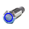 PlashLights REVERT Harsh Environment 19MM 3 Color Dual Output Push Button Switch - Stainless Steel | HPBS-DO-19-SS-M