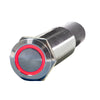 PlashLights REVERT Harsh Environment 19MM 3 Color Dual Output Push Button Switch - Stainless Steel | HPBS-DO-19-SS-M