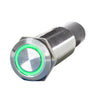 PlashLights REVERT Harsh Environment 19MM 3 Color Dual Output Push Button Switch - Stainless Steel | HPBS-DO-19-SS-M