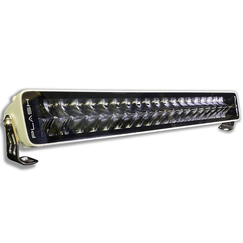 PlashLights 20" X2-Series LED Light Bar -  Straight - White Housing | X2-20-WHT