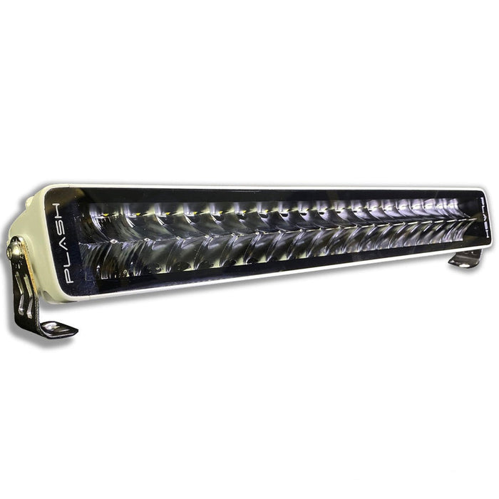 PlashLights 20" X2-Series LED Light Bar -  Straight - White Housing | X2-20-WHT