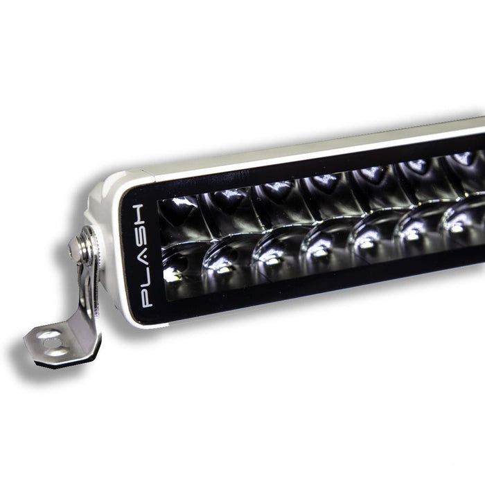 PlashLights 20" X2-Series LED Light Bar -  Straight - White Housing | X2-20-WHT