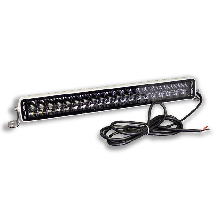 PlashLights 20" X2-Series LED Light Bar -  Straight - White Housing | X2-20-WHT