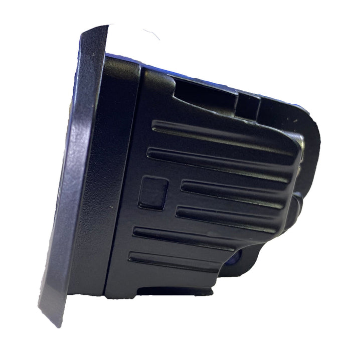 PlashLights 20W Flush Mounted Low Profile LED Light - 120 Scene Flood - Black | 20-LP-FM-SC
