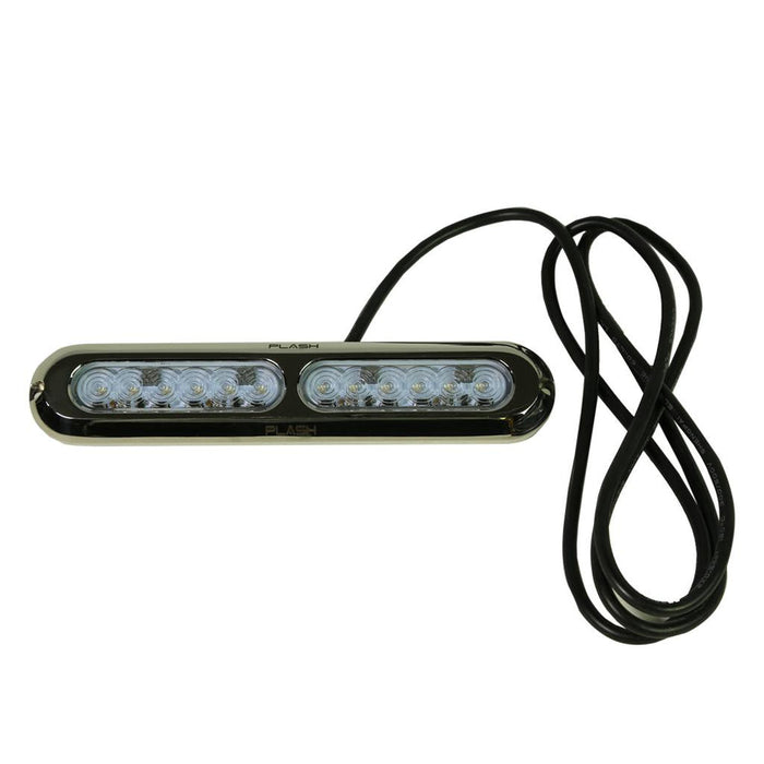 PlashLights Poquito 60W Underwater Transom Light - Blue - Pair | PL-UWL-60W-BL-K