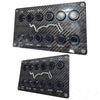 PlashLights Marine Push Button Switch - Blue LED - 40a - Black Anodized- On/Off - Latching | PL22BLK-L-BL