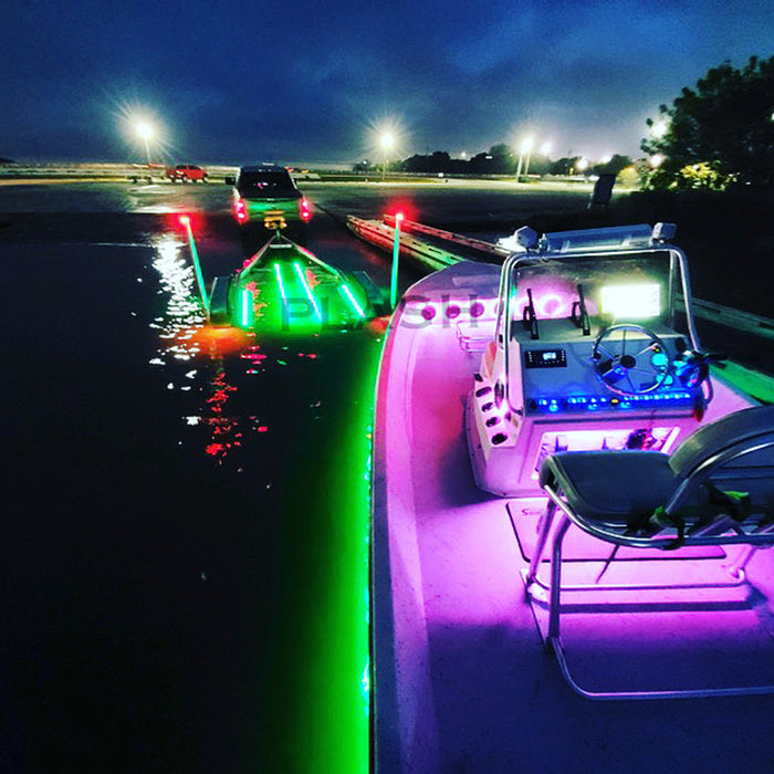 PlashLights 12v RGB Color Changing Waterproof Flexible Light Strip - Ip68 - 26' | FLS-RGB-68-26FT