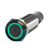 PlashLights REVERT Harsh Environment 19MM 3 Color Dual Output Push Button Switch - Black | HPBS-DO-19-BLK-M