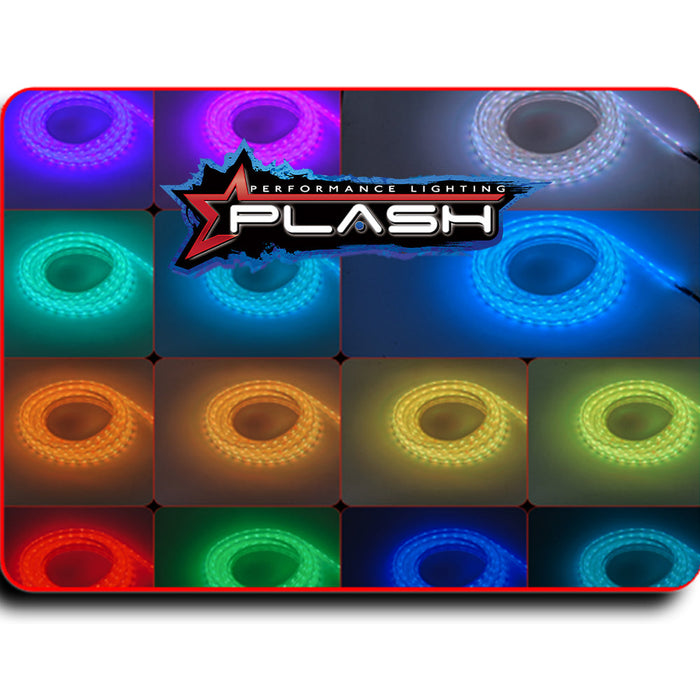 PlashLights 12v RGBW Color Changing Waterproof Flexible Light Strip - Ip68 - 8' | FLS-RGBW-68-8FT
