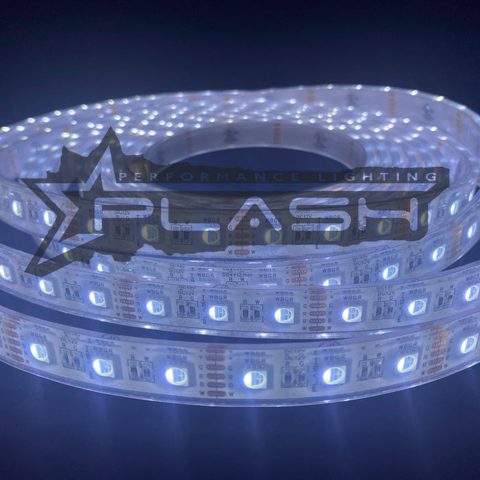 PlashLights 12v RGBW Color Changing Waterproof Flexible Light Strip - Ip68 - 8' | FLS-RGBW-68-8FT