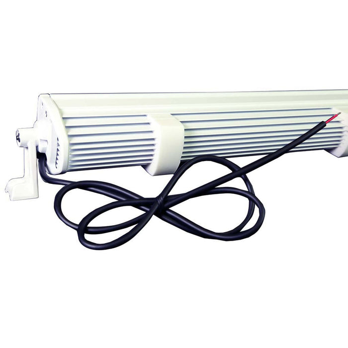 PlashLights 30" XX-Series LED Light Bar - 5W - Curved - White Housing | XX-30-5W-WHT-R