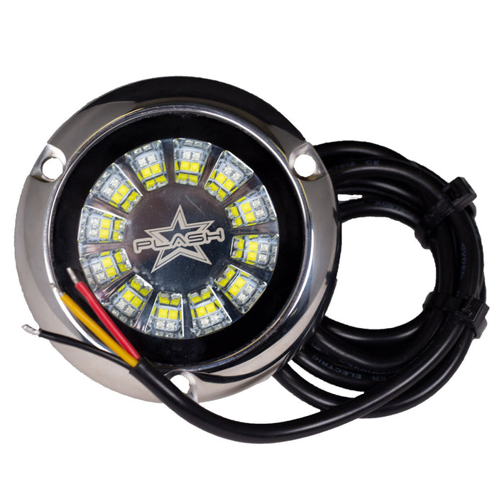 PlashLights Epik Underwater Transom Light - Blue + White - Pair | PL-UWL-EPIK-B/W-K