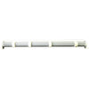 PlashLights 40" XX-Series LED Light Bar - 5W - Curved - White Housing | XX-40-5W-WHT-R