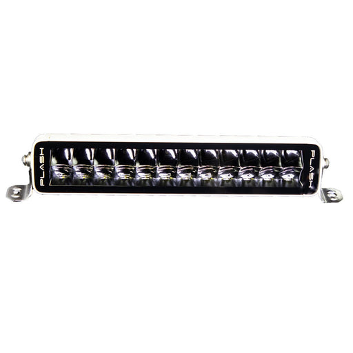 PlashLights 12" X2-Series LED Light Bar -  Straight - White Housing | X2-12-WHT