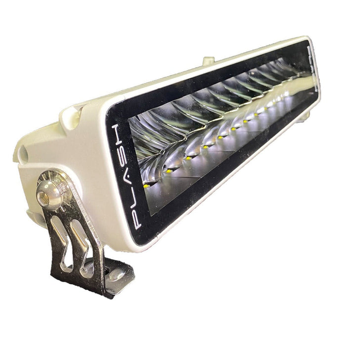 PlashLights 12" X2-Series LED Light Bar -  Straight - White Housing | X2-12-WHT