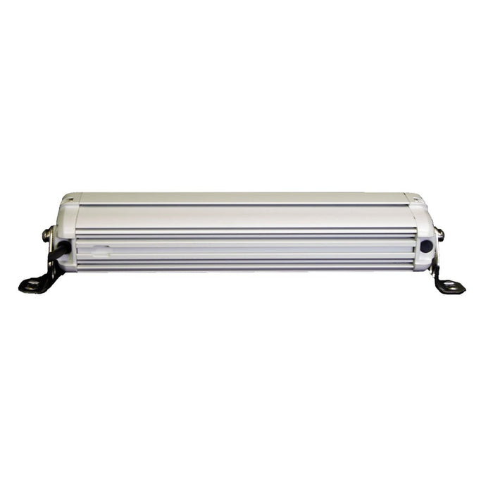 PlashLights 12" X2-Series LED Light Bar -  Straight - White Housing | X2-12-WHT