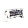 PlashLights 6" XX-Series LED Light Bar Marine White Housing (5W), Double Row Combo Beam. | XX-6-5W-WHT