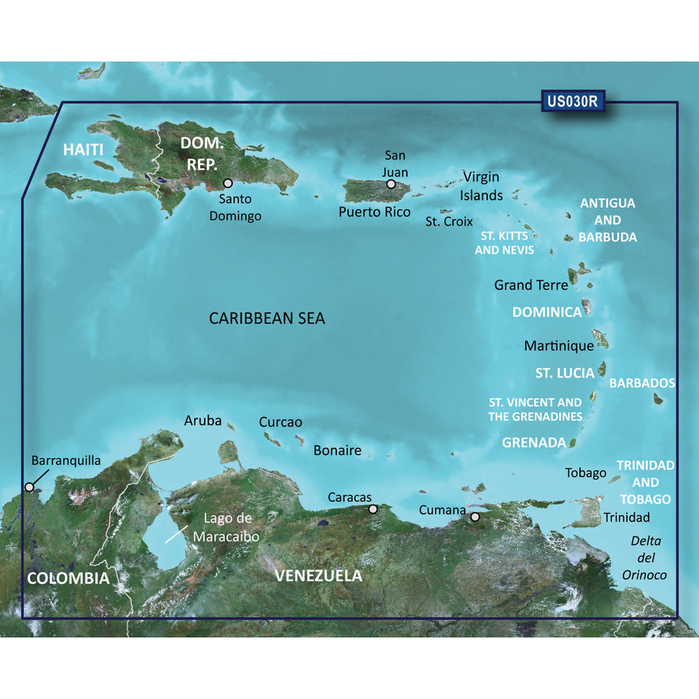 Garmin BlueChart g3 Vision HD - VUS030R - Southeast Caribbean - microSD/SD (010-C0731-00)