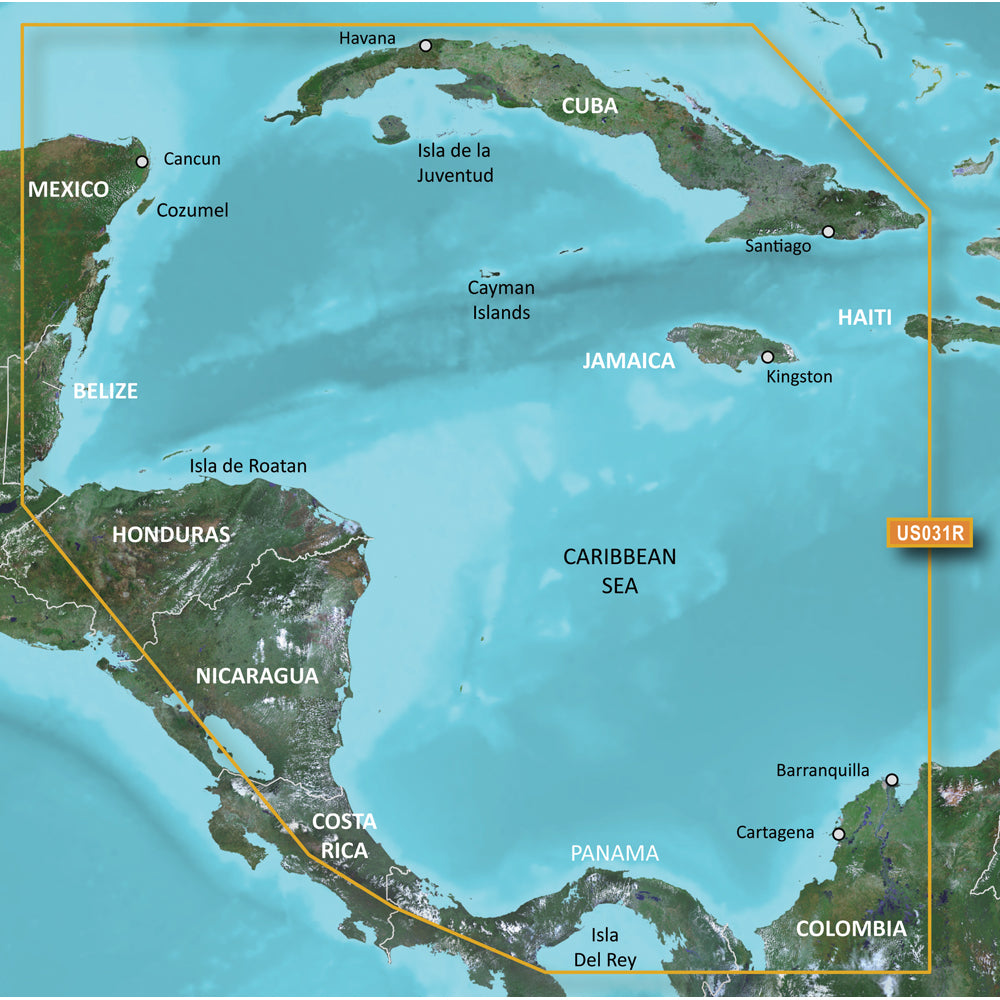 Garmin BlueChart g3 Vision HD - VUS031R - Southwest Caribbean - microSD/SD (010-C0732-00)