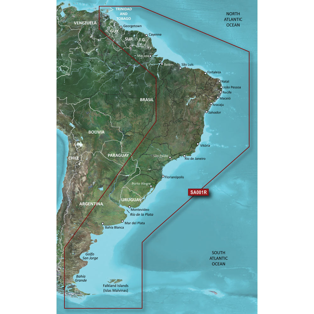 Garmin BlueChart g3 HD - HXSA001R - South America East Coast - microSD/SD (010-C1062-20)