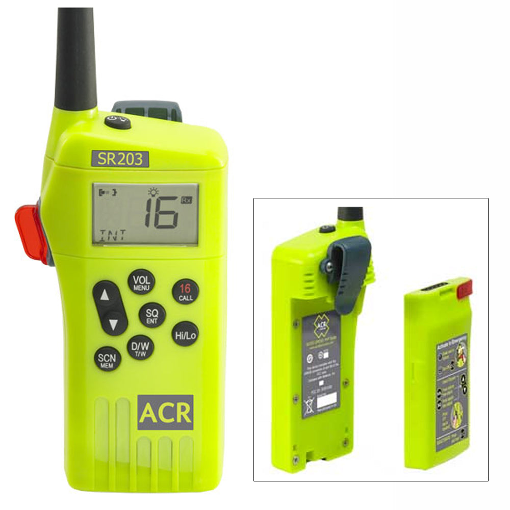 ACR SR203 GMDSS VHF Handheld Survival Radio (2827)