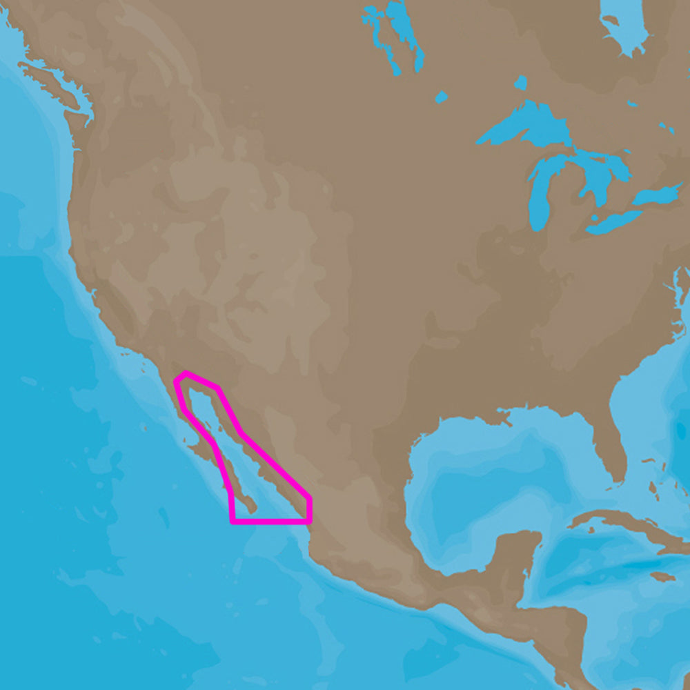 C-MAP 4D NA-D950 Gulf of California and Mexico Premium Nautical Chart - Marine Navigation microSD/SD Card (M-NA-D950-MS)