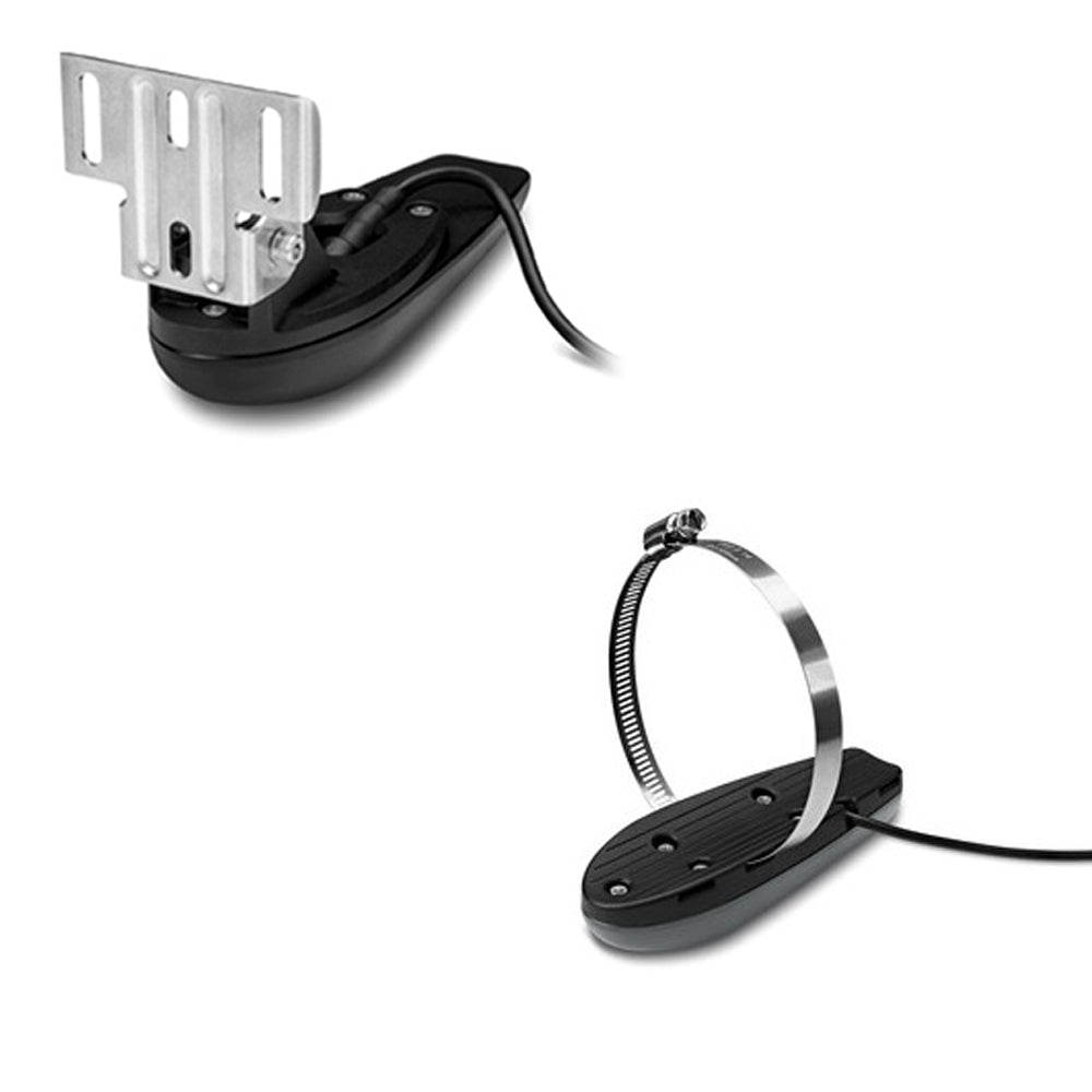 Garmin GT20-TM Transom Mount DownVü 500W (CHIRP 455/800kHz) Traditional 500W (77/200 Hz) Transducer with Temp - 4-Pin (010-01960-00)