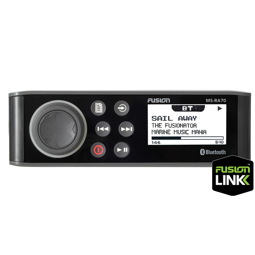 Fusion MS-RA70 Marine Stereo with Bluetooth, AM/FM, 4 x 50W Peak (010-01516-01)