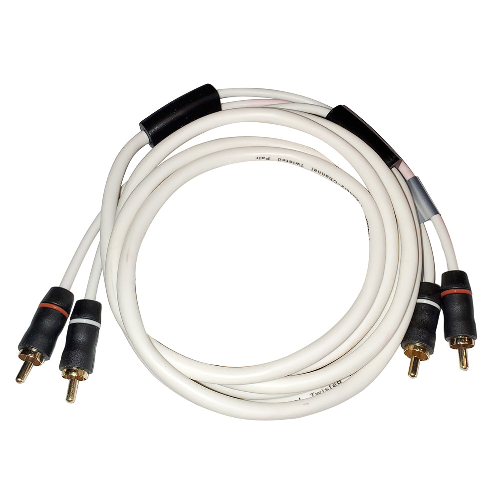 Fusion EL-RCA3 2-Channel RCA Marine Audio Cable, 3 ft (010-12887-00)