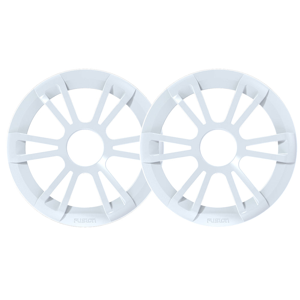 Fusion EL Series 6.5" Marine Speaker Grilles, Sports White, Pair (010-12789-00)