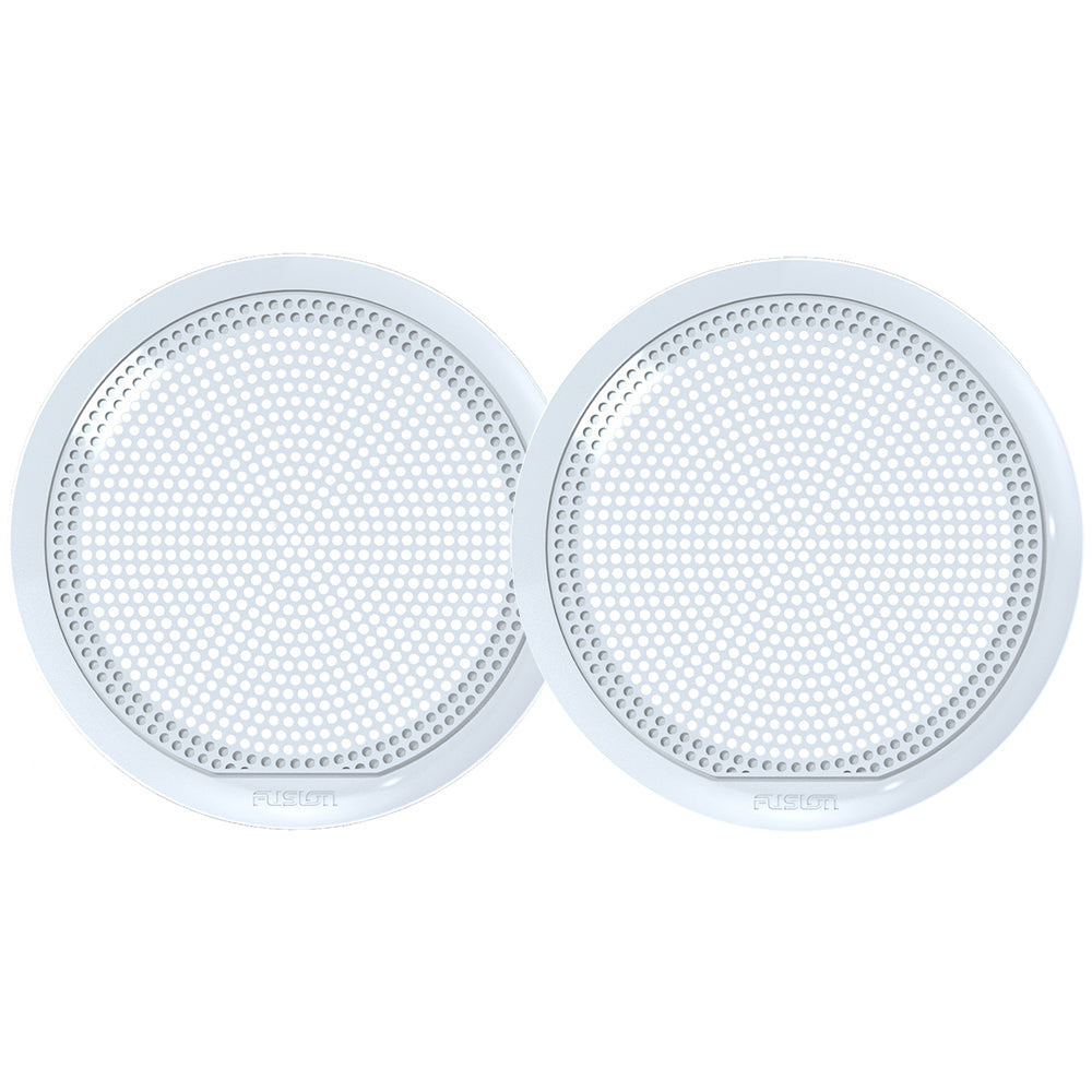 Fusion EL Series 6.5" Marine Speaker Grilles, Classic White, Pair (010-12789-20)