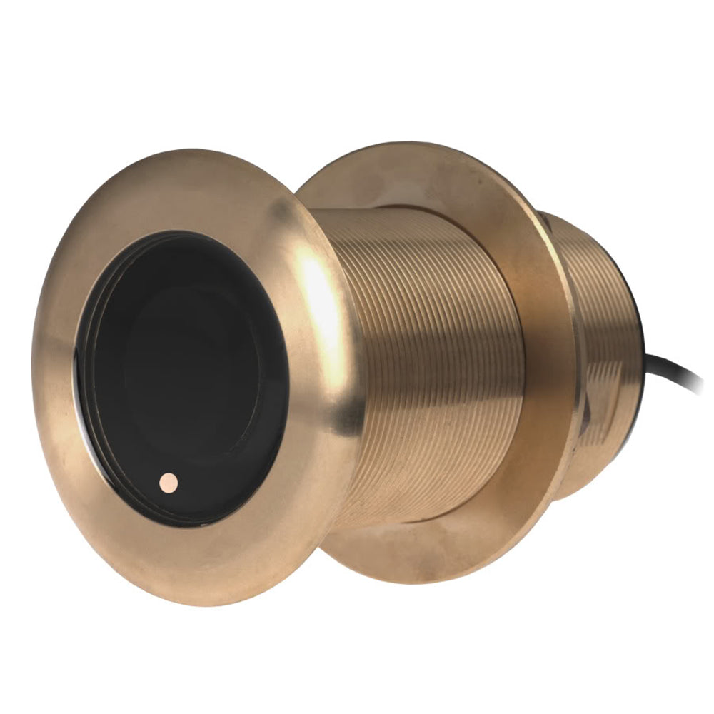 Raymarine B75M 600W Bronze 20° Tilted Element Medium Frequency 80-130kHZ CHIRP Thru-Hull Transducer (A80036)