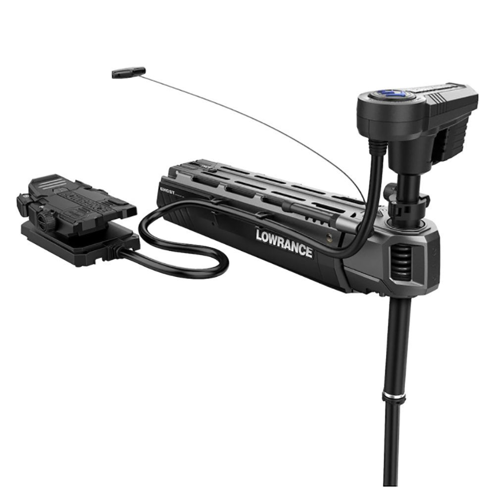 Lowrance Ghost Freshwater 60" Shaft Trolling Motor with HDI CHIRP Nosecone Transducer and TMR-1 Wireless IR Remote (000-15480-001)