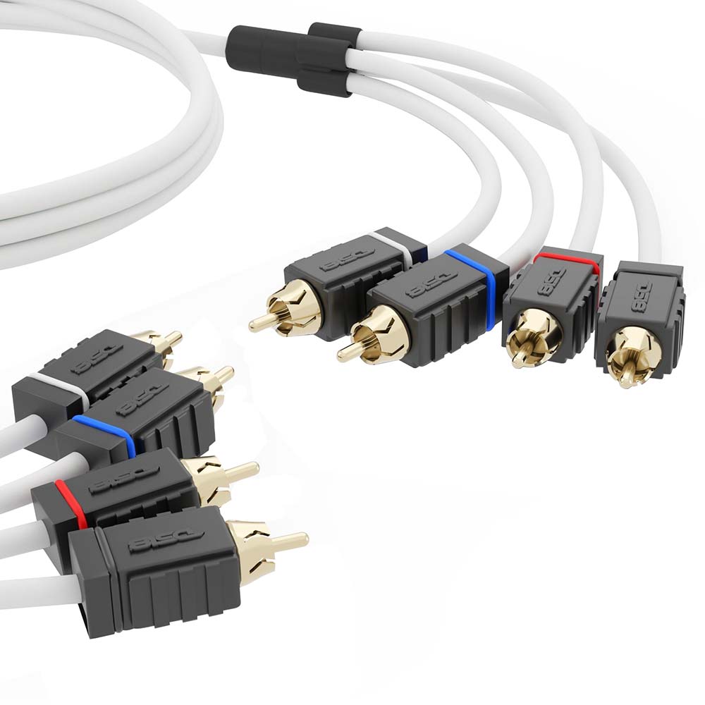 DS18 Marine Tinned OFC RCA Cable - 4 Channel - 25' (MOFCR-25FT.4CH)