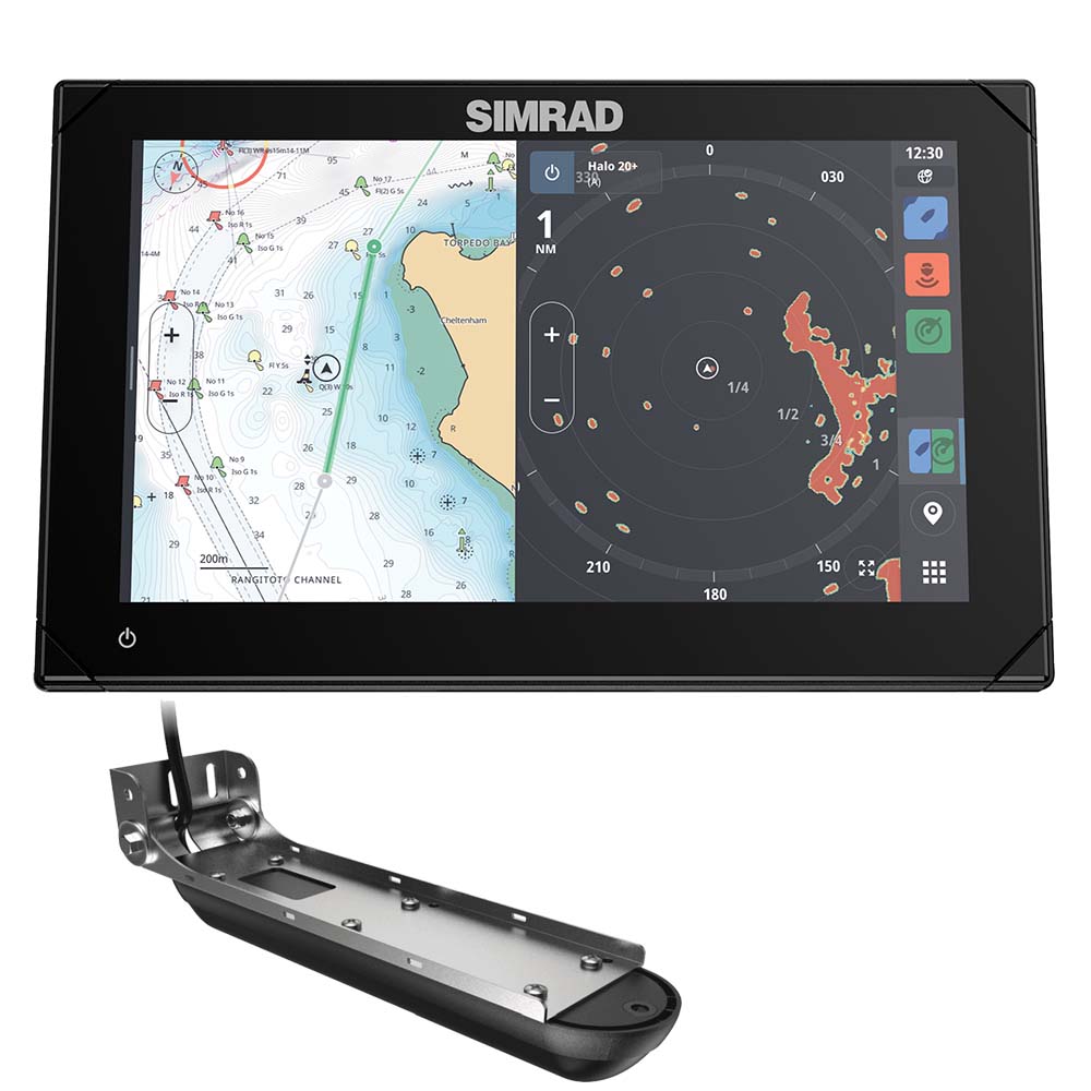 Simrad NSX 3009 9" Combo Chartplotter and Fishfinder with Active Imaging 3-in-1 Transducer and C-MAP DISCOVER X Charts (000-15366-001)