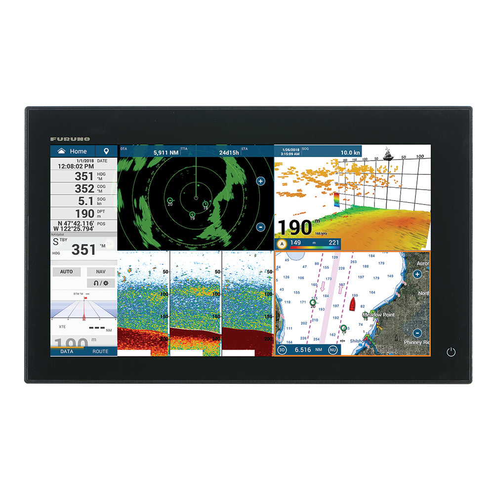 Furuno TZT16F NavNet TZtouch3 16" HD MFD with 1kW Dual Channel CHIRP Sounder & Internal GPS