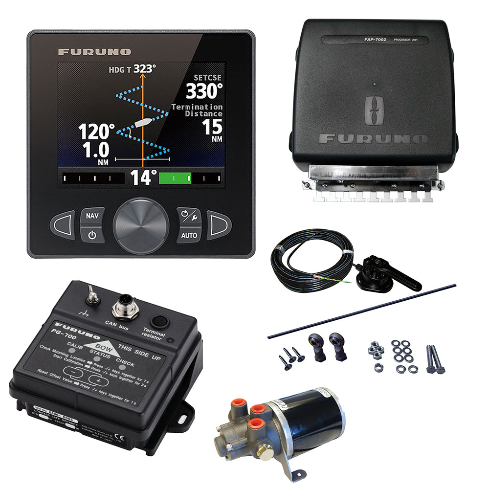 Furuno NavPilot 711C Self-Learning Adaptive Autopilot Package with 4.1" Color LCD and 12V Octopus 1.6L Pump (NAVPILOT 711C-M)