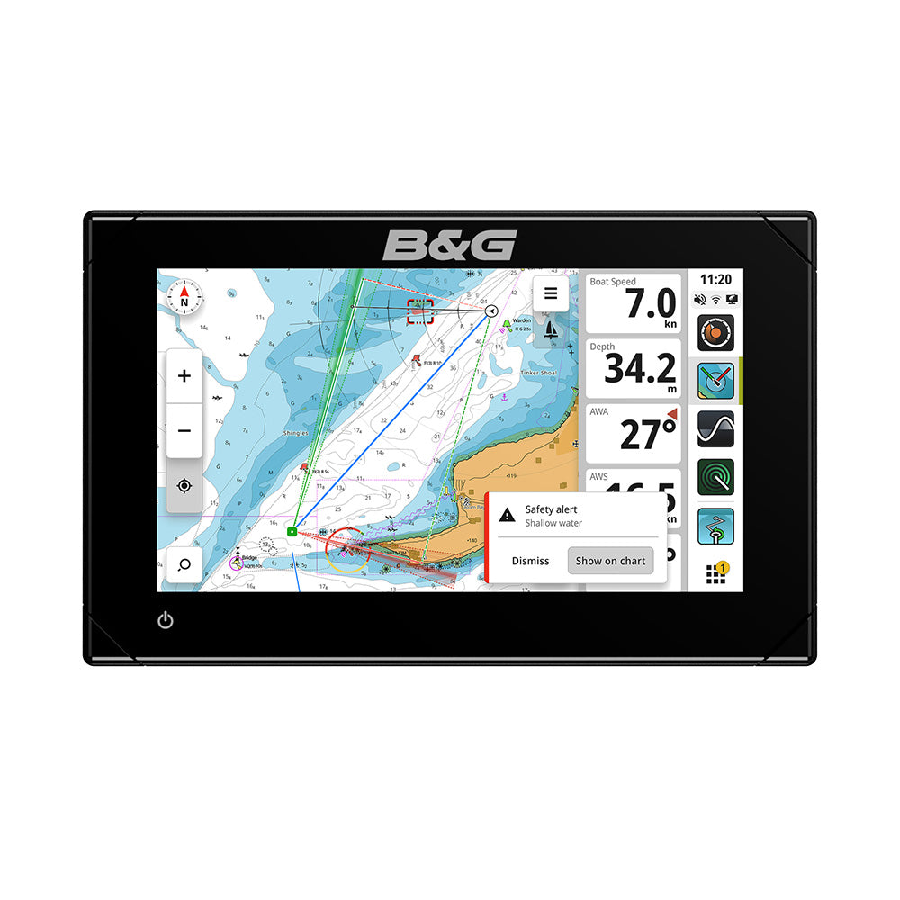 B&G Zeus S 7 Chartplotter/Fishfinder with C-MAP DISCOVER X OnBoard Charts - No Transducer (000-15216-001)