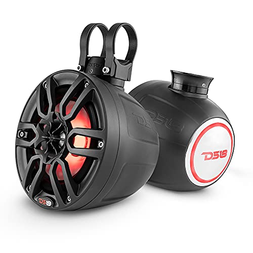 DS18 HYDRO 6.5" Compact Wakeboard Pod Tower with RGB Light - 300W - Black (NXL-PS6BK)